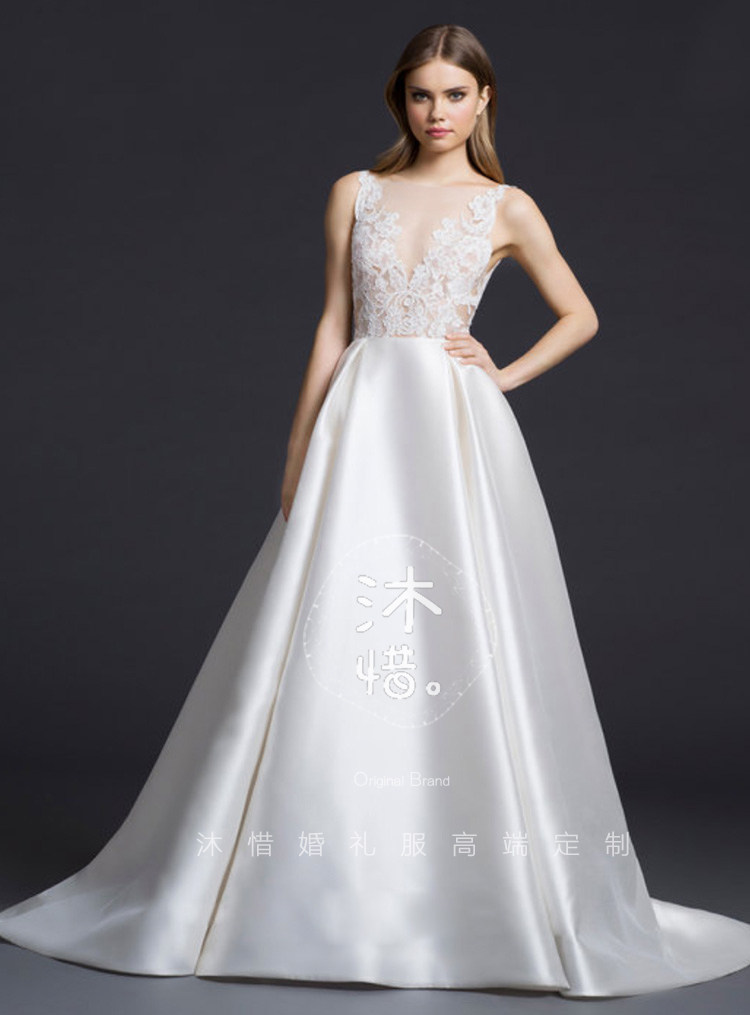 2021 summer new wedding dress retro one-shoulder A-line skirt small tail French light luxury thin and romantic