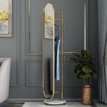 Nordic Home Bedrooms Full Body Floor Mirror Light Lavish Wearing Sunglasses Clothes Hanger Integrated Swivel Girls Ins Fitting Glasses