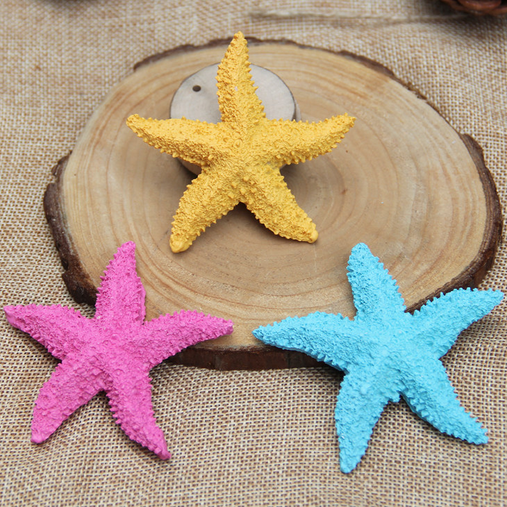 Resin starfish Mediterranean decoration Room desk TV cabinet decoration Desktop decoration Wind chime accessories