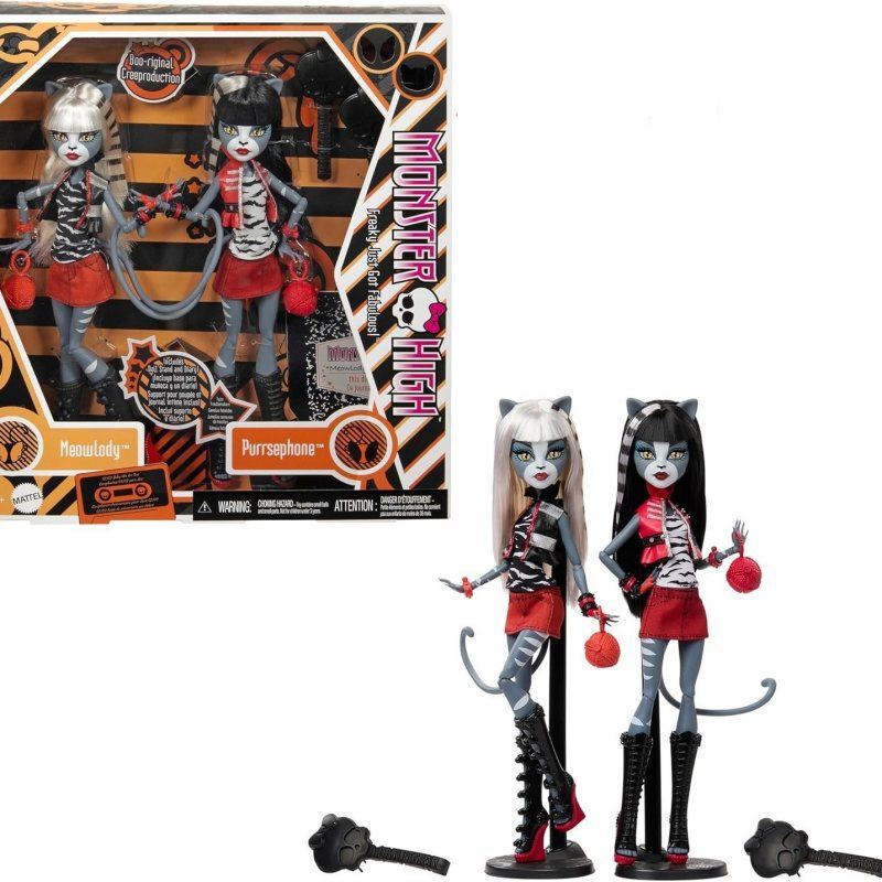 Meowlody and Purrsephone Collectible Replicas Come with a Doll Stand and Diary 1:1 Meowlody and Purrsephone Collectible Replicas Come with a Doll Stand and Diary 1:1