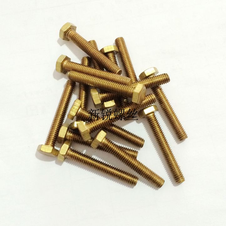 H62 Outer hexagonal copper screw brass Outer hexagonal bolts M8 * 10 12 12 14 16 16 25 25 30 30 35 100