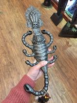Made by Nepal Tiantie the demon-subduing pestle the Manjusri sword the magical weapon of the Immovable King the Dharma protector the scorpion sword