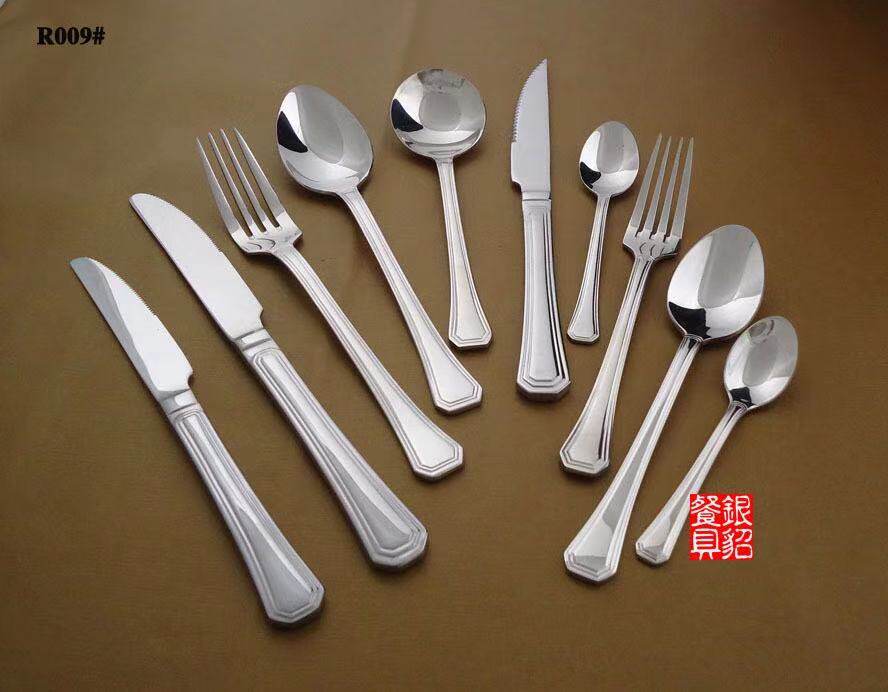 Western Buffet Steak Knife Dining Knife Fork Round Head Knife West Dining Knife Fork Spoon Home Eating Steak Knife Sharpened Stainless Steel