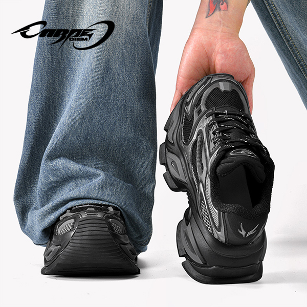 Carpe Diem Original Heterochromatic Cat-Eye Shoes Men's Black Warrior Dad Shoes Mecha Style Thick-Soled Sports Casual Shoes Carpe Diem Original Heterochromatic Cat-Eye Shoes Men's Black Warrior Dad Shoes Mecha Style Thick-Soled Sports Casual Shoes