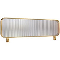 Light Extravagant Stainless Steel Hotel Holder Decoration Partition Plus High Restaurant Short Partition Long Iridescent Glass Screen Fence Titanium Gold