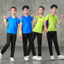 Short Sleeve Long Pants Gas Volleyball Outfit Suit Men And Womens Badminton Clothes Training Competition Suit Jumping Rope Shuttlecock team uniforms Invoicing