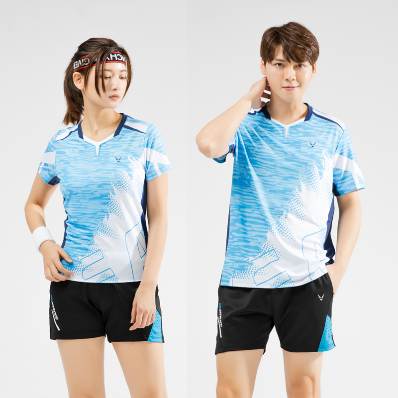 Speed dry short sleeves Breathable Volleyball Suits for men and women Volleyball Blouses Training Competitions SHUTTLECOCK Shuttleball Uniform Jump Rope