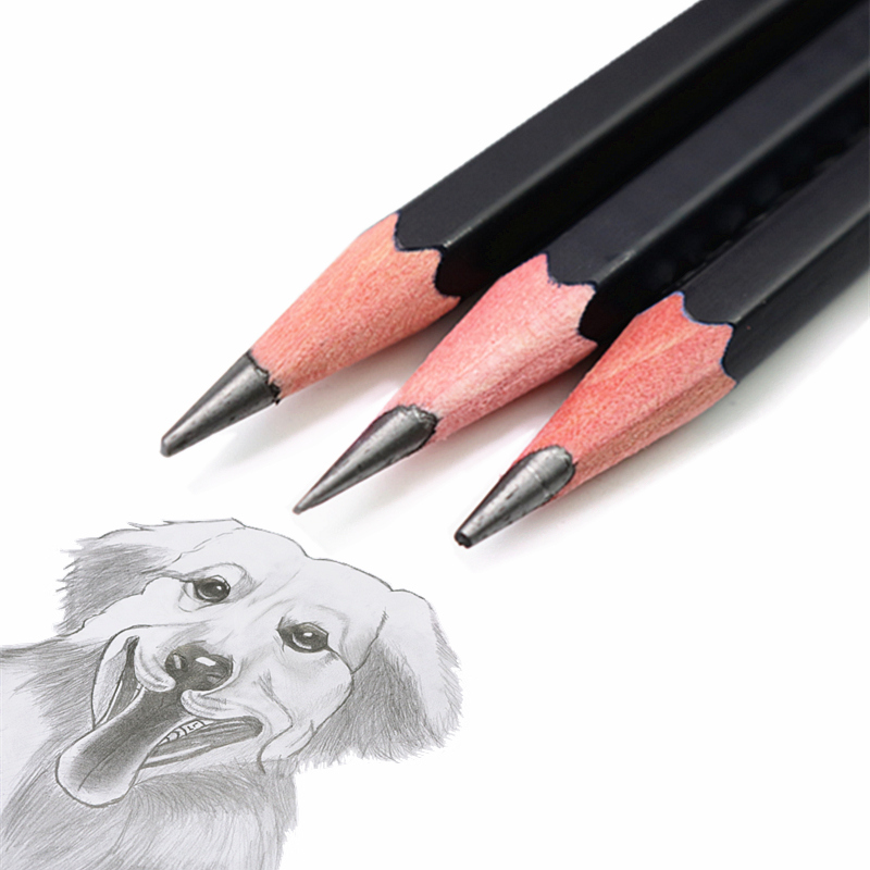 5B 5B 4B 3B 3B pencil student sketch practice exam wood cutting fine art drawing pencil stationery