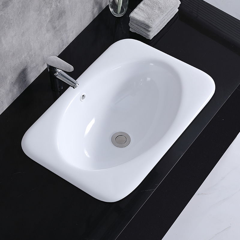 Table basin Semi-embedded washbasin Oval washbasin Ceramic washbasin Taichung basin Square basin