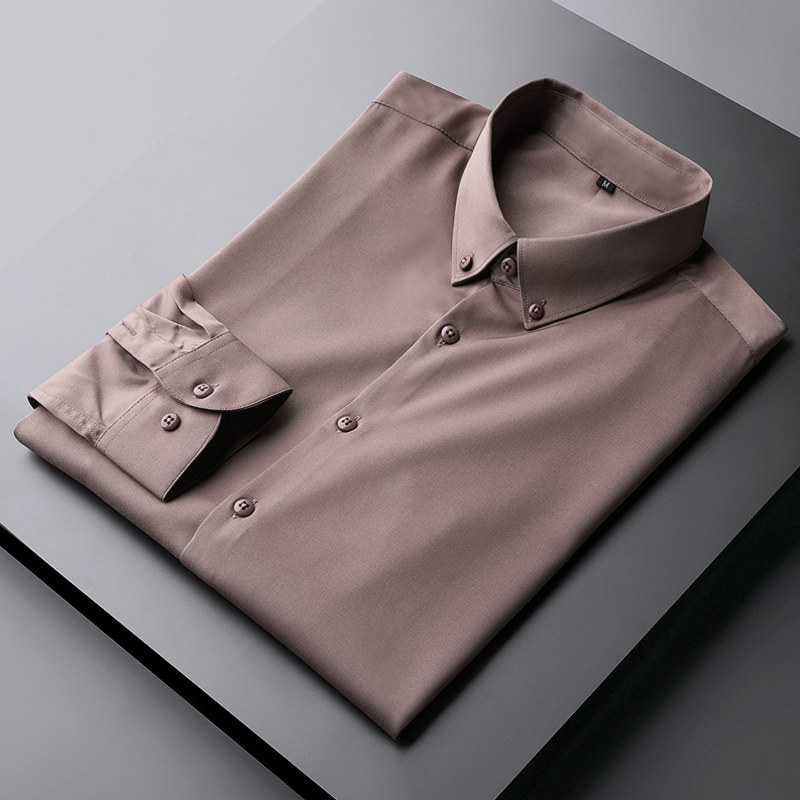 Full Eyes Advanced Senses Spring Free Ironing Gentleman Yingren Career Shirt Men Long Sleeve Casual Free Ironing Workout Shirts