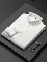 Value to explode smooth and comfortable silk shirt male sleeve light business casual shirt striped jacket