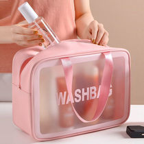 Waterproof transparent cosmetic bag female net red large capacity travel girl portable portable wash bag Cosmetic storage bag