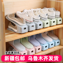 Storage shoe rack double-layer dormitory artifact shoe support integrated household shoes storage rack shoe cabinet saves space
