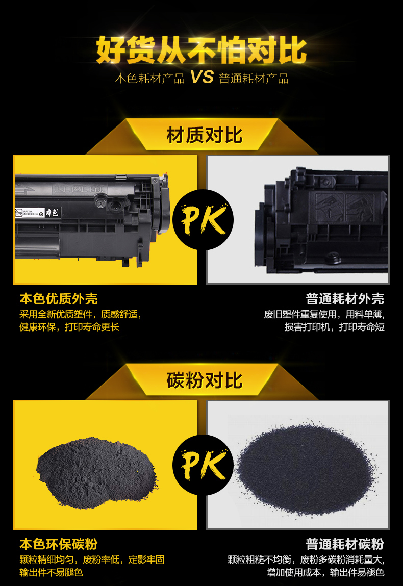 本色 京瓷TK-1113粉盒FS-1040 1060 FS-1120MFP FS-1020MFP碳粉盒