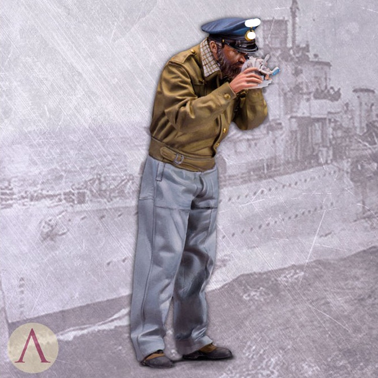 Crazy tourr 1/35 mô hình người lính nhựa gói Thế chiến II quân đội U-BOAT quan sát viên GK mô hình trắng tay 411 - Capsule Đồ chơi / Búp bê / BJD / Đồ chơi binh sĩ mô hình búp bê