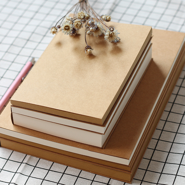 16k 32k retro kraft paper notebook hand plotter sketching blank bento sketching notepad notepad