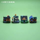 Реалистичная маленькая вилла, домик, настольная кукла, микро пейзаж