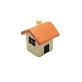 Мини-версия маленького плиточного дома, двухцветный маленький дом, маленький дом, архитектурная модель миниатюрной сцены, интересные ландшафтные украшения