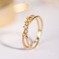 Wing | Startrack Broken Light 18k Gold Diamonds Star Rings Cross Ring Arms Guard Ring