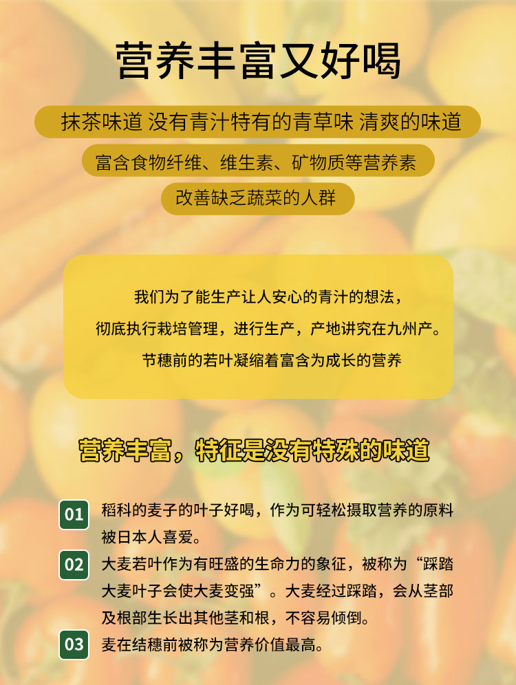 日本金之青汁 大麦若叶 46包 日本本土