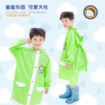 Childrens raincoat girls kindergarten 3-6 years old waterproof little virgin primary school student raincoat princess 6-12 with school bag