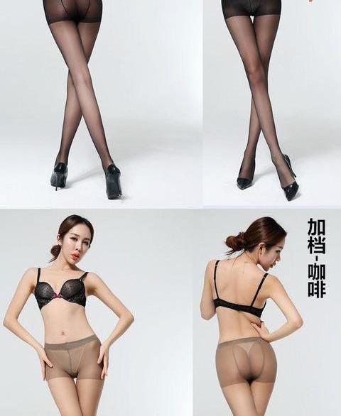 Quần lót mùa xuân và mùa hè vớ siêu mỏng một mặt cộng với tập tin quần lót bằng lụa vô hình - Vớ giảm béo tất trắng cao cổ