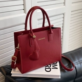 Вместительная и большая сумка через плечо, красная барсетка для невесты, премиум класс