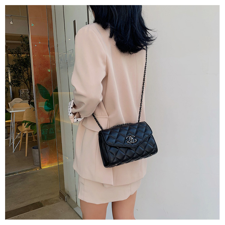 Túi nước hoa nữ nhỏ mới 2019 phiên bản mới Hàn Quốc họa tiết của một bên vai đeo chuỗi thời trang hình thoi nhỏ vuông - Túi xách nữ túi xách nữ Gucci