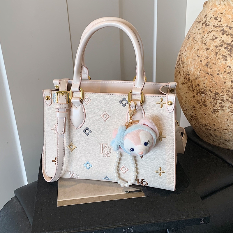 High-End Women's Bag 2026 New Fashion Super Popular Embroidered Crossbody Bag for Work and Commuting, Handbag, Small Tote Bag