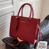 Вместительная и большая сумка через плечо, красная барсетка для невесты, премиум класс