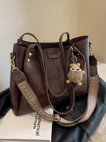 Вместительная и большая модная льняная сумка, сумка на одно плечо, ремешок для сумки, подходит для студента