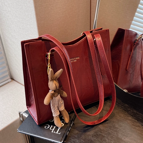 Вместительная и большая сумка через плечо, красная сумка на одно плечо для невесты, премиум класс