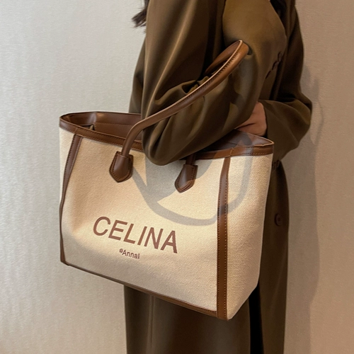 Вместительный и большой весенний шоппер, сумка на одно плечо, изысканный стиль, популярно в интернете