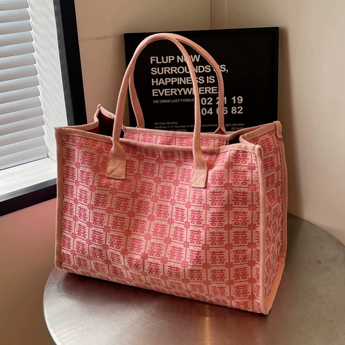 Красная вместительная и большая сумка через плечо для невесты, сумка на одно плечо, китайский стиль