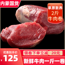 Prairie beef rolls fresh 2kg raw beef Ximeng beef specialty frozen Inner Mongolia beef stew beef beef beef fat cattle