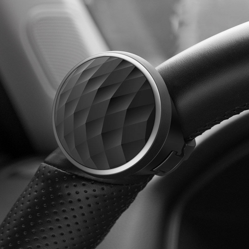 A godsend for new drivers! this rotating, illuminated steering wheel ...