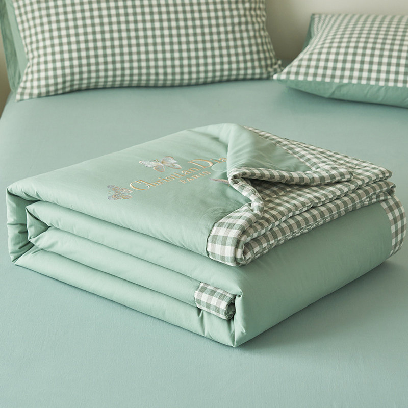 2025 New Model All-Cotton Summer Quilt, Machine Washable, Made of Xinjiang Cotton, Air-Conditioning Quilt, Summer Pure Cotton Quilt for Both Inside and Outside, Thin Style