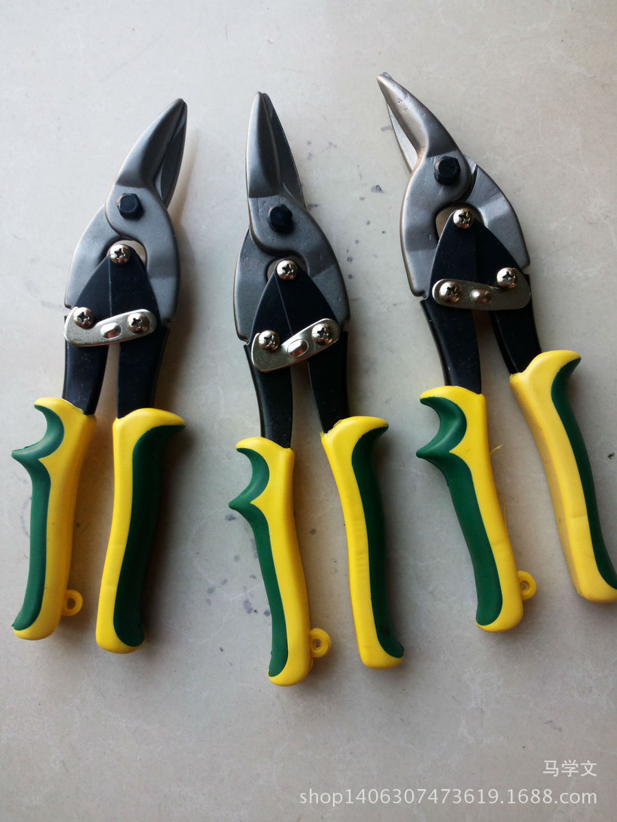 Plastic handle aviation iron shears Steel wire iron keel scissors Aviation shears