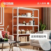 Home Supermarket Kitchen Balcony Storage Rack Multilayer Floor Shelve Shelf Storage Multifunction Display Shelf Iron Shelf