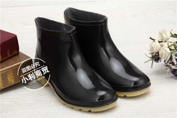 Giày cao gót mưa thấp giúp giày đi mưa ống ủng đi mưa ống ống ngắn - Rainshoes