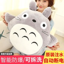  Hot water bottle rechargeable warm treasure hand warmer baby baby explosion-proof cute cute plush Korean version of the female water injection warm water bag