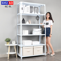 Six-layer angle steel shelf display rack Warehouse storage household warehouse storage goods iron shelf shelf Multi-layer supermarket