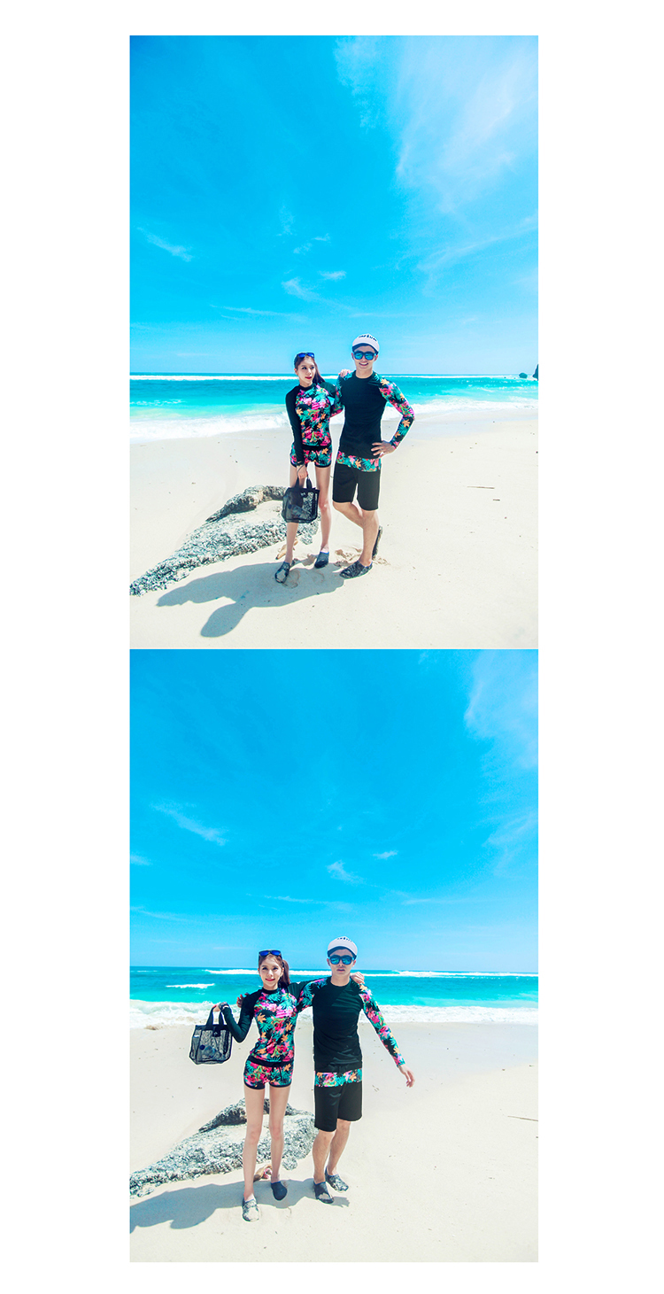 Quần áo chống nắng Hàn Quốc cặp đôi áo tắm dài tay đi biển snorkeling đồ bơi mỏng manh chạy bộ thời trang nam wetsuit khô nhanh 	đồ đi biển đôi hà nội