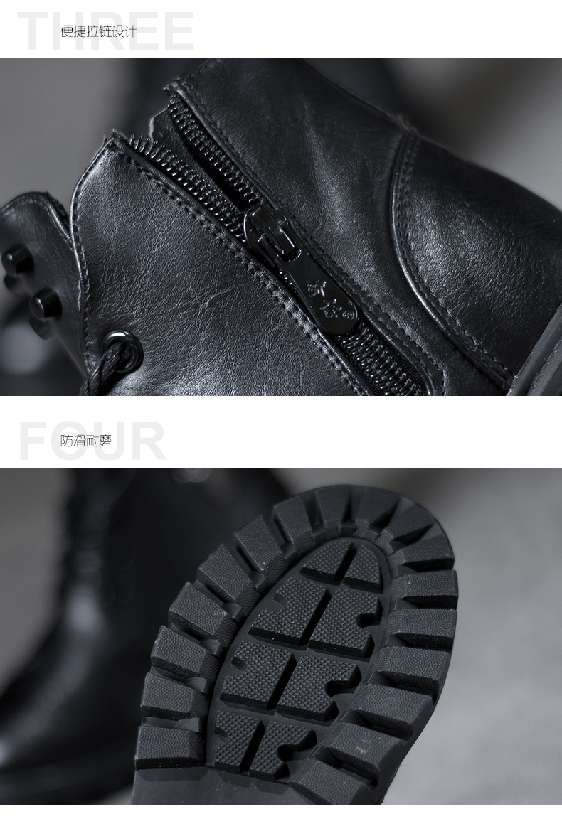 Chaussures hiver enfant en Cuir spatial BENBOY ronde métal pour hiver - semelle caoutchouc - Ref 1043359 Image 19
