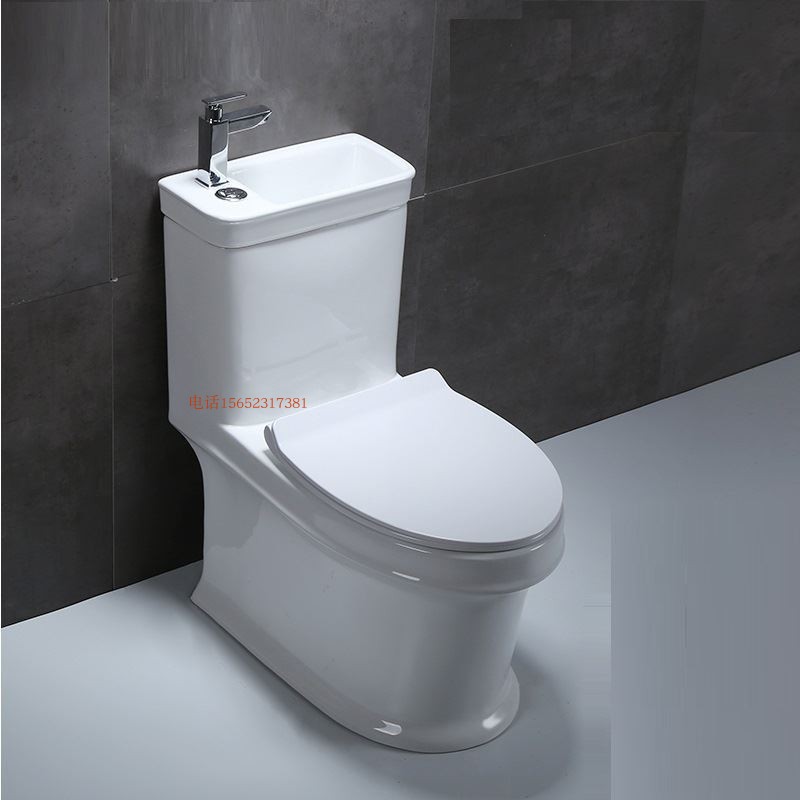 Home toilet ceramic siphon creative with washbasin joint toilet dual-use water-saving toilet wash basin integrated