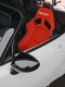 Red Recaro Sr7 Gk100 Car Seat Modified into a Racing Seat with Strong Side Support and Wrap-Around Design