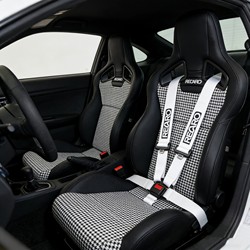Houndstooth Ergonomic Recaro Sportster Cs Sports Car Seat Modified Racing Seat