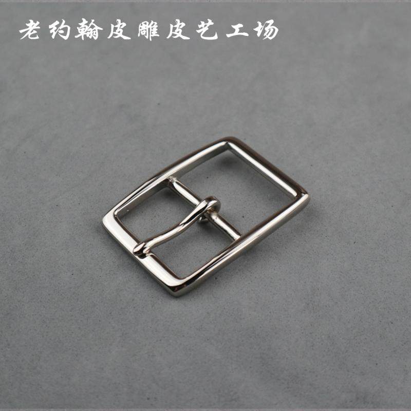 Pure copper belt buckle male pin buckle hand bag five gold accessories Classic Japanese word 25 25 32 38 45mm waist belt buckle head