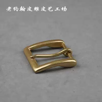 Belt buckle men's pin buckle head accessories Copper Belt Buckle Head pure copper American retro 38mm brass belt pin buckle
