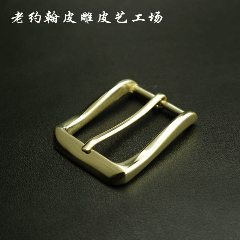 Men's belt buckle head pure copper belt buckle head 30mm Old John Copper Mirror Polished Brass Belt Buckle